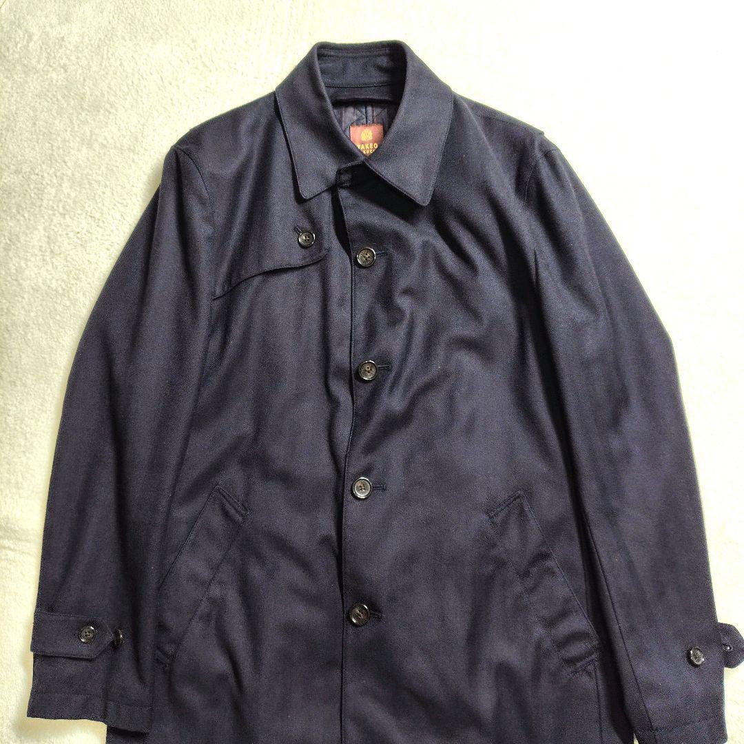 極美品　タケオキクチ　2way　ステンカラー　ライナー付き　ヘリンボーン　L