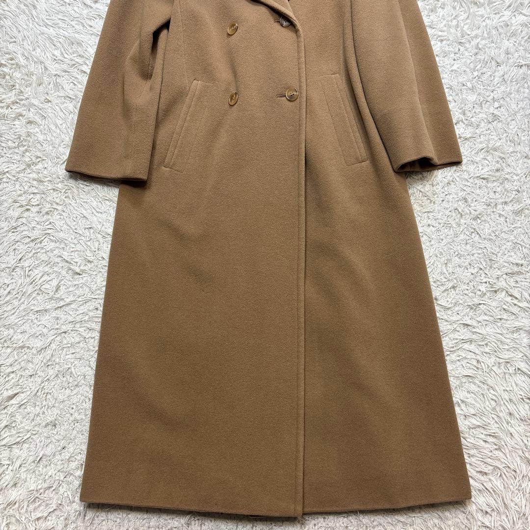 美品☆【アレグリ】イタリア　マキシ丈　ダブルフェイス　アンゴラ　キャメル　11