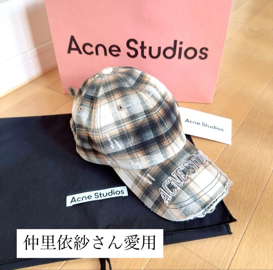Acne Studios チェック ベースボールキャップ