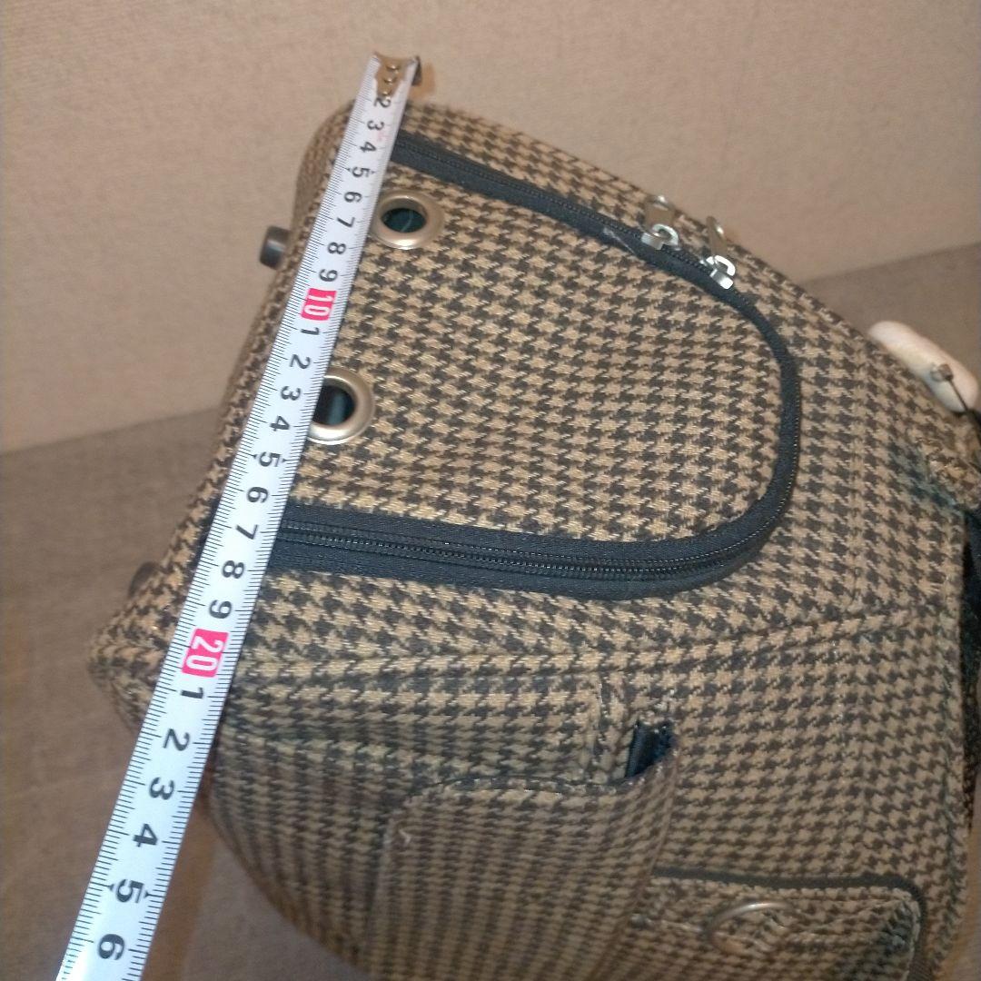 中型犬用チェック柄キャリーバッグ ドッグ＆キャッツ PIPI