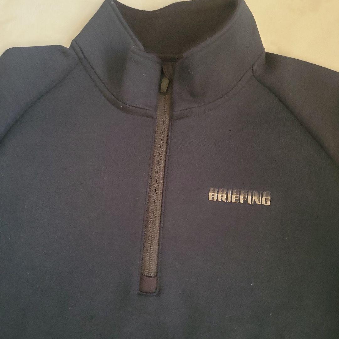 あったか❤BRIEFING ウォームシリーズ 3Dロゴハーフジップ☆