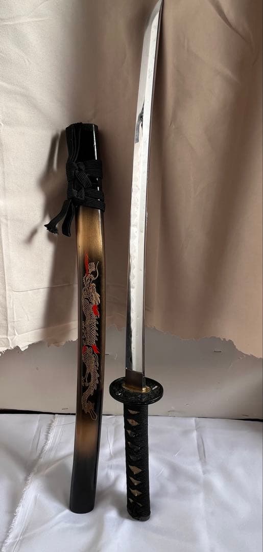 [まとめ売り]模擬刀 傷多数昇龍之太刀 昇龍之脇差 開運 日本刀[値下げ交渉可]