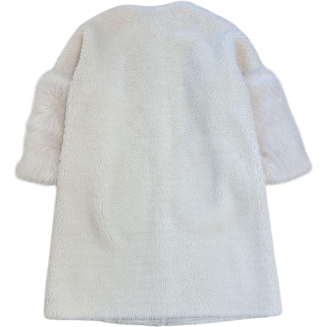 【美品】CELFORD セルフォード 袖ファー付き 2way ボアコート 36