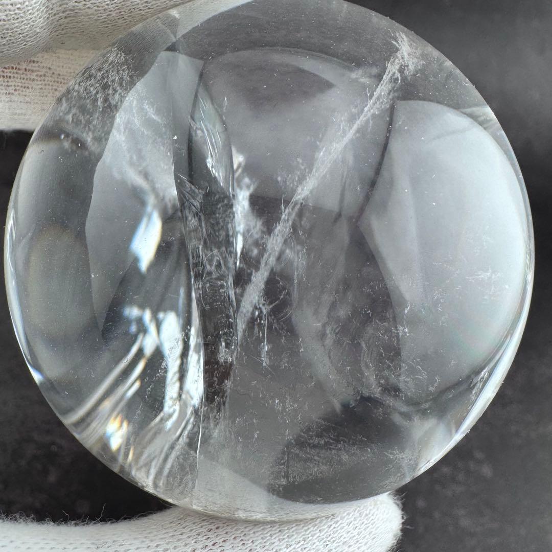 M-29虹入り水晶丸玉　水晶スフィア　天然石　クリスタル　アイリスクォーツ