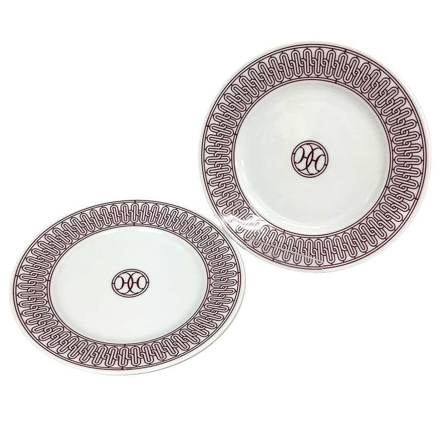 セール エルメス アッシュデコ ルージュ デザートプレート ペア aq6928