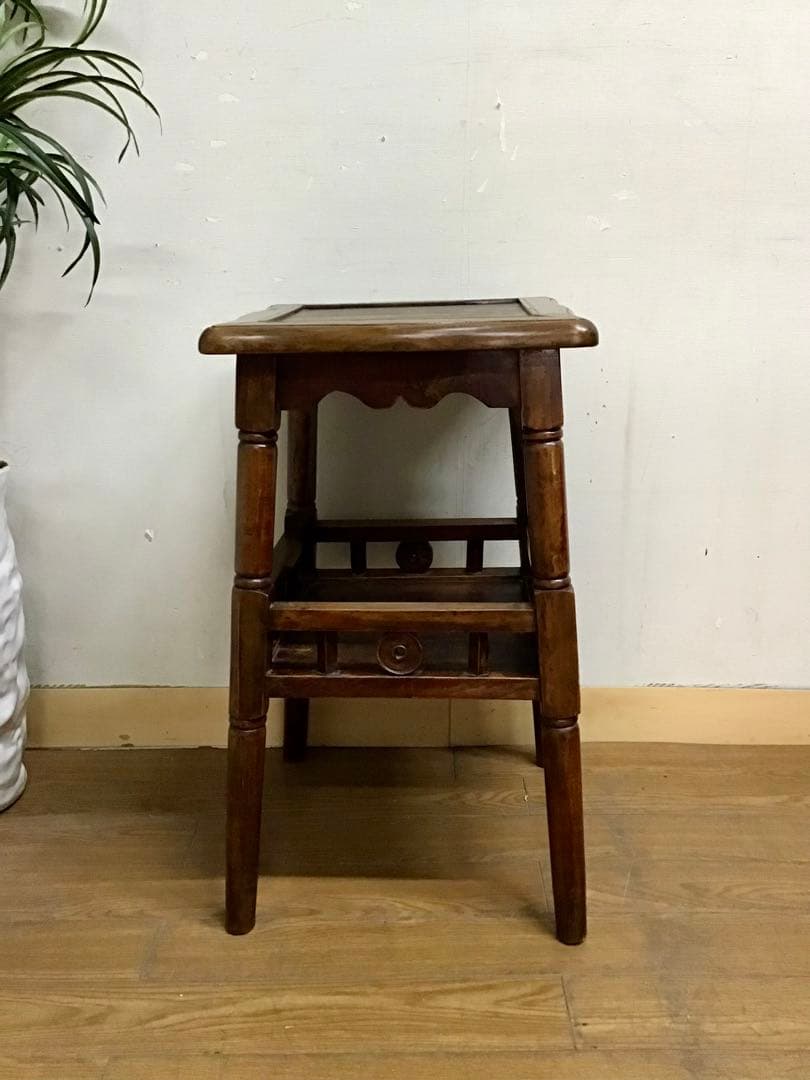 管201☆英国☆アンティーク☆無垢材☆コンソールテーブル☆花台☆サイドテーブル