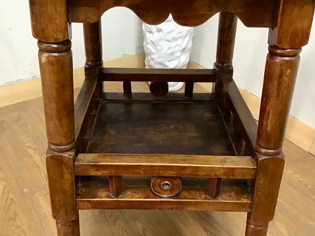 管201☆英国☆アンティーク☆無垢材☆コンソールテーブル☆花台☆サイドテーブル