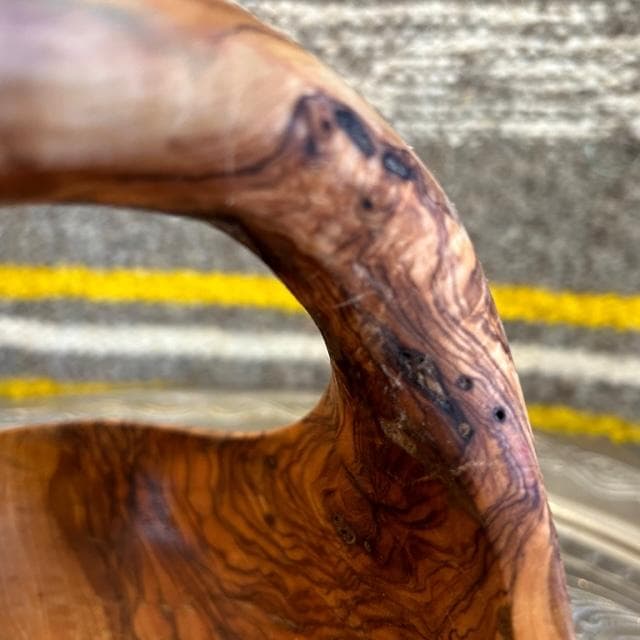 特大　オリーブの木　バスケット芸術品　勇敢なる姿　特大 約28cm