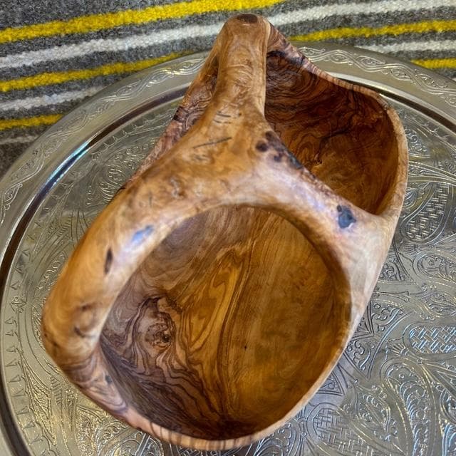 特大　オリーブの木　バスケット芸術品　勇敢なる姿　特大 約28cm