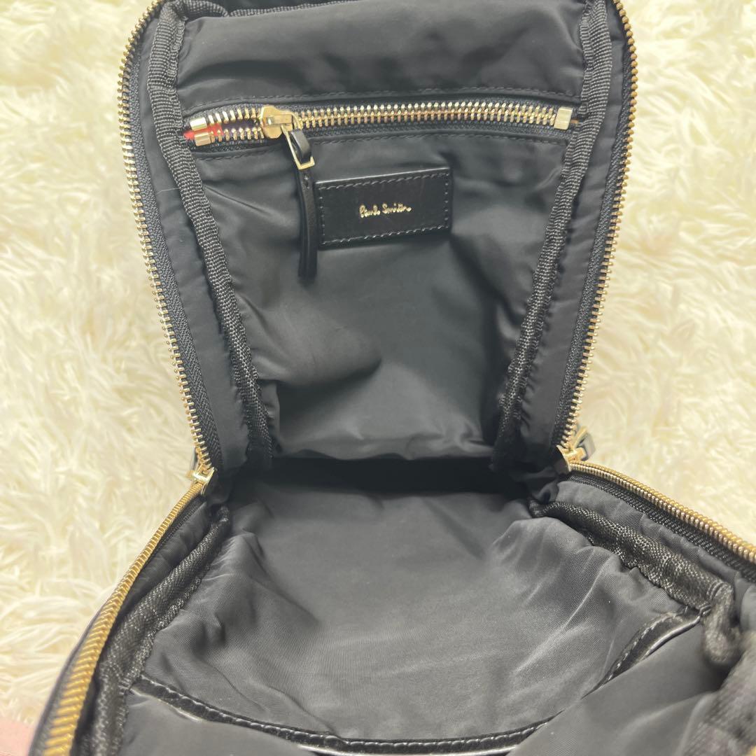 極美品 PaulSmith ポールスミス ボディバッグ ストライプ ナイロン
