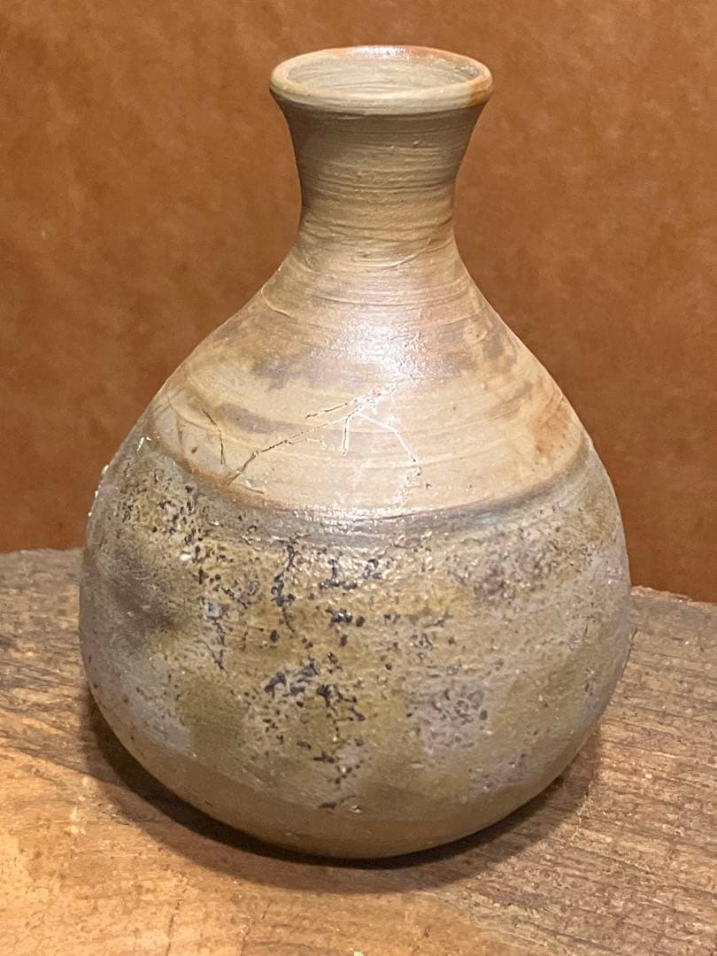 備前　花入　徳利　緋襷　火襷　登窯　作家一点もの