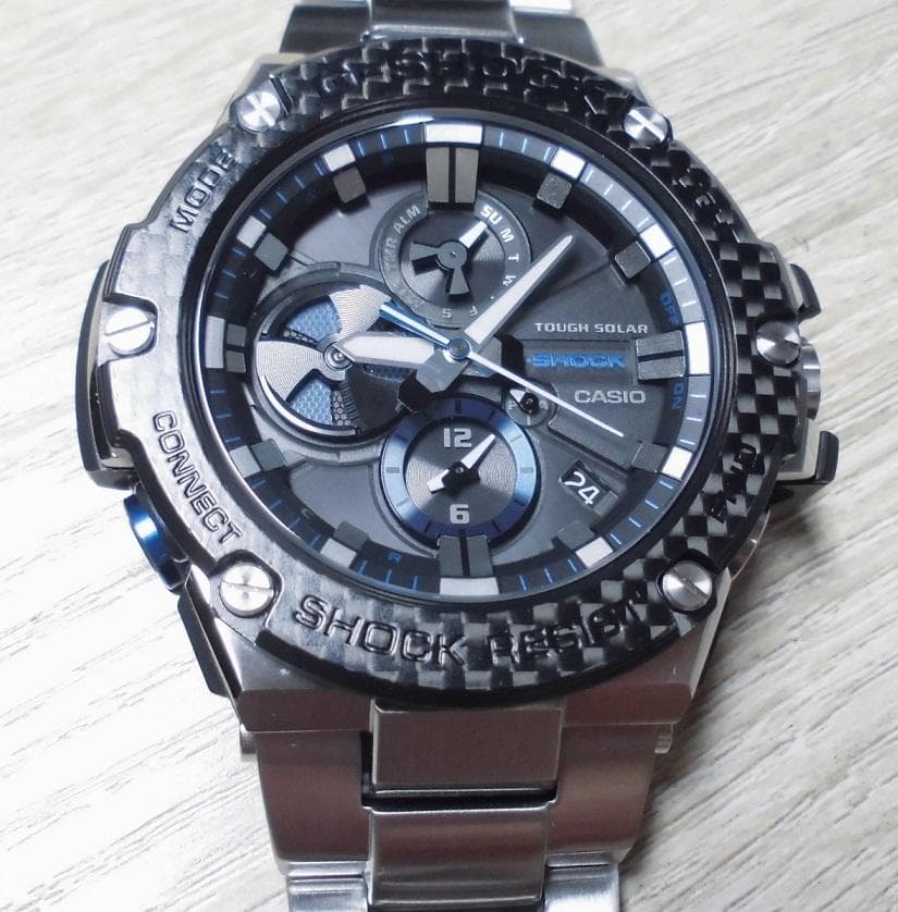 JOY ジーショック GST-B100XA スマホ接続OK メタルバンド