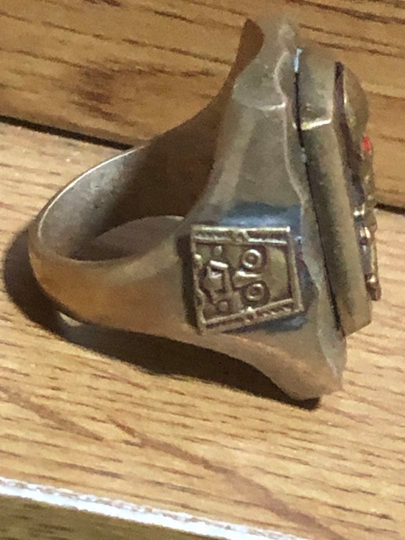 40s 50s ヴィンテージ メキシカンリング スカル ドクロ バイカー