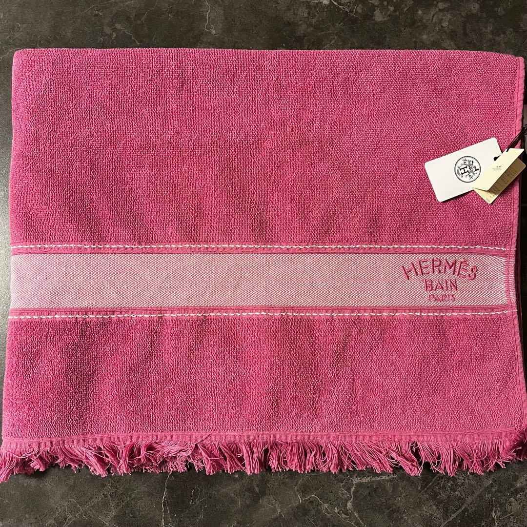 【美品】HERMES エルメス 大判タオル ビーチタオル バスタオル