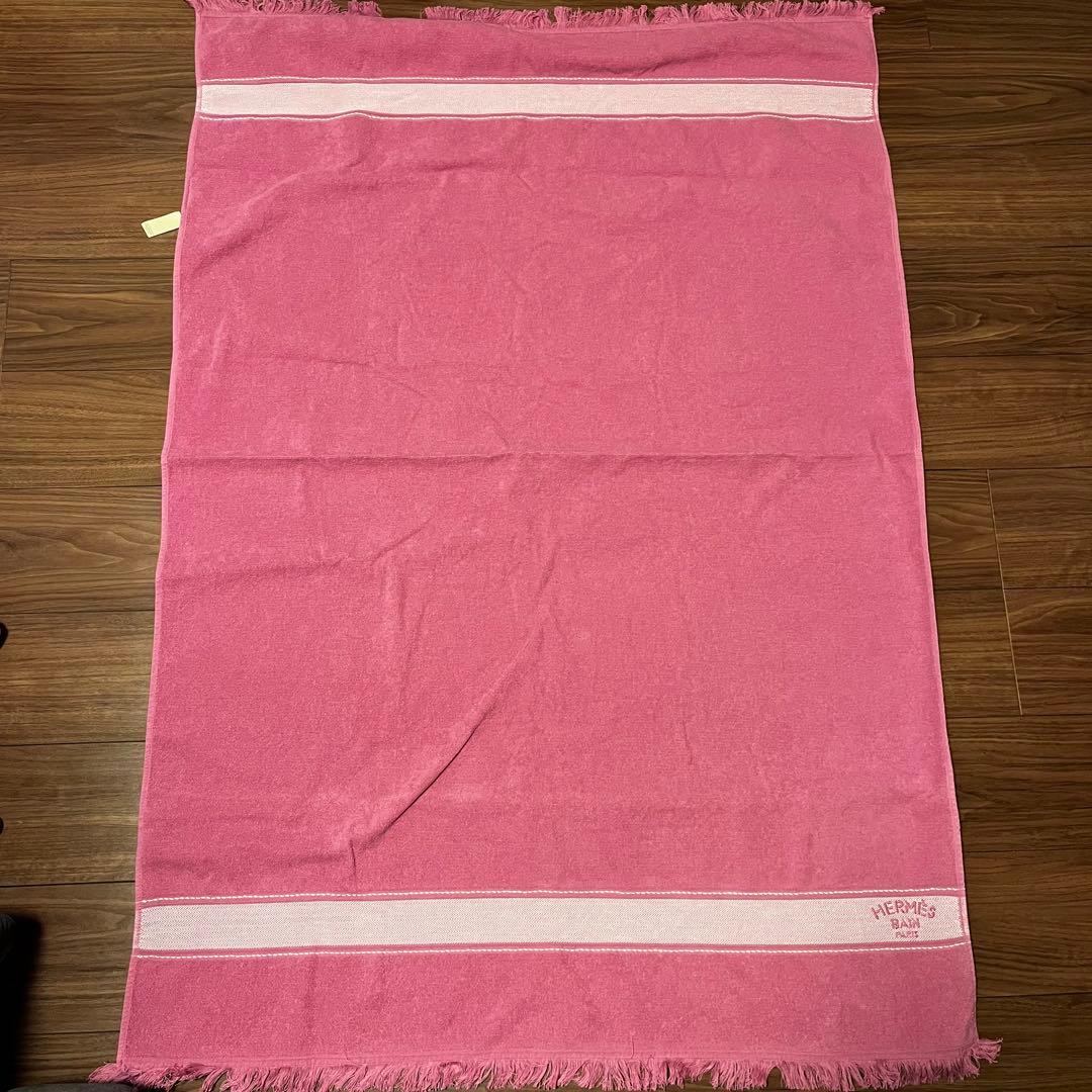 【美品】HERMES エルメス 大判タオル ビーチタオル バスタオル
