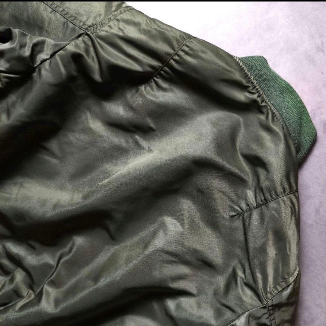 80s 90s USA製 ALPHA 3本線 IDEAL 民生品 ＭＡ-1