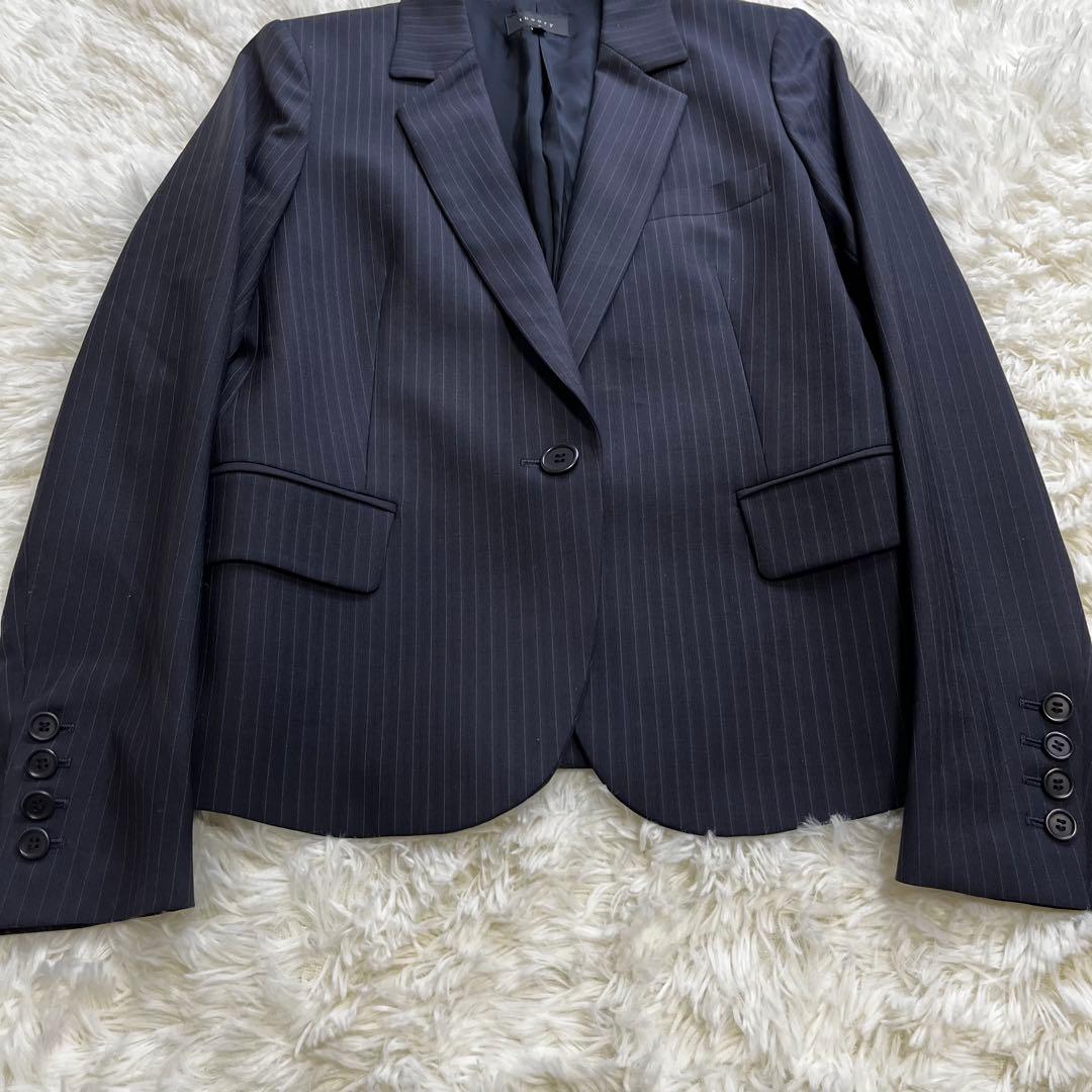 美品✨️セオリー パンツスーツ セットアップ ストライプ サイズ2 M