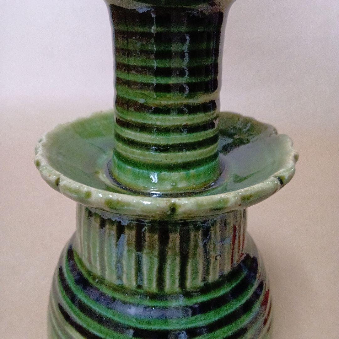 茶道具　織部燭台