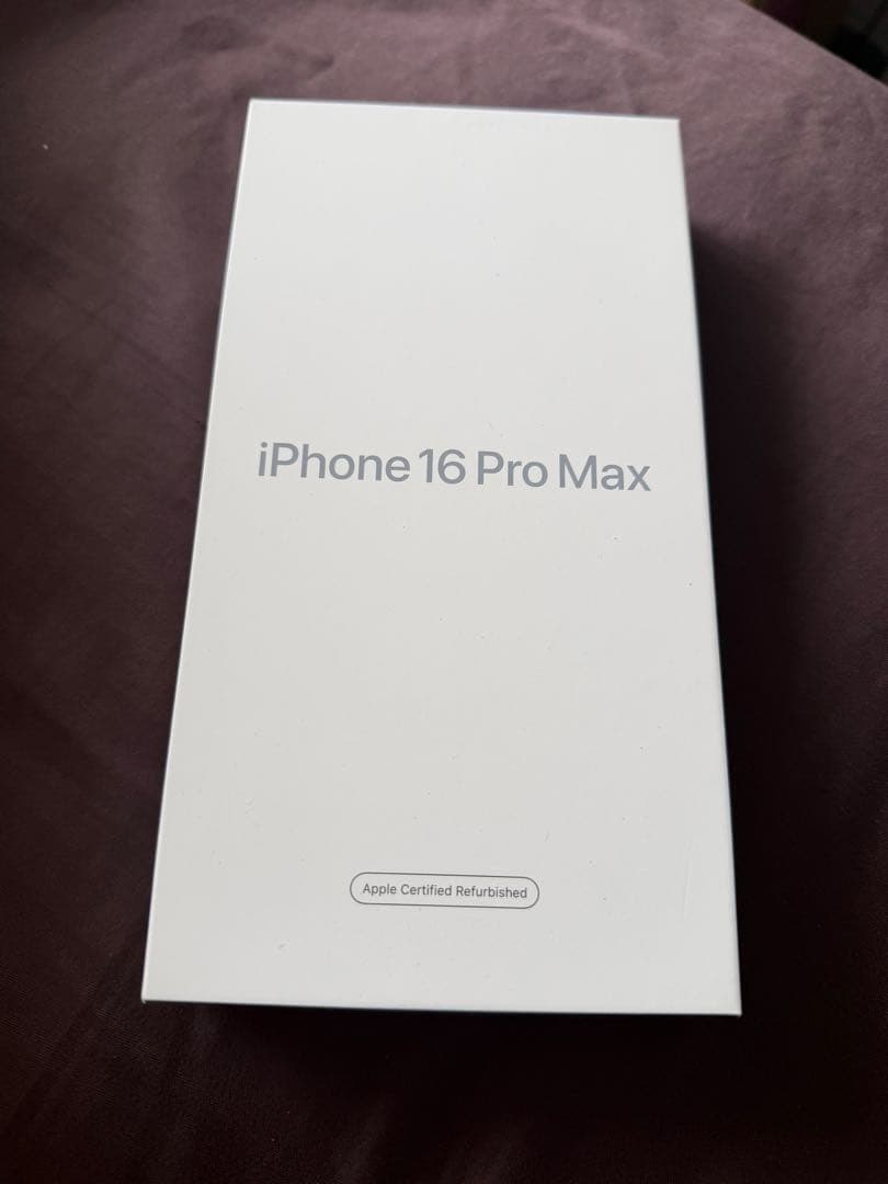 【未開封】iPhone 16 Pro Max 256GB Apple整備済製品