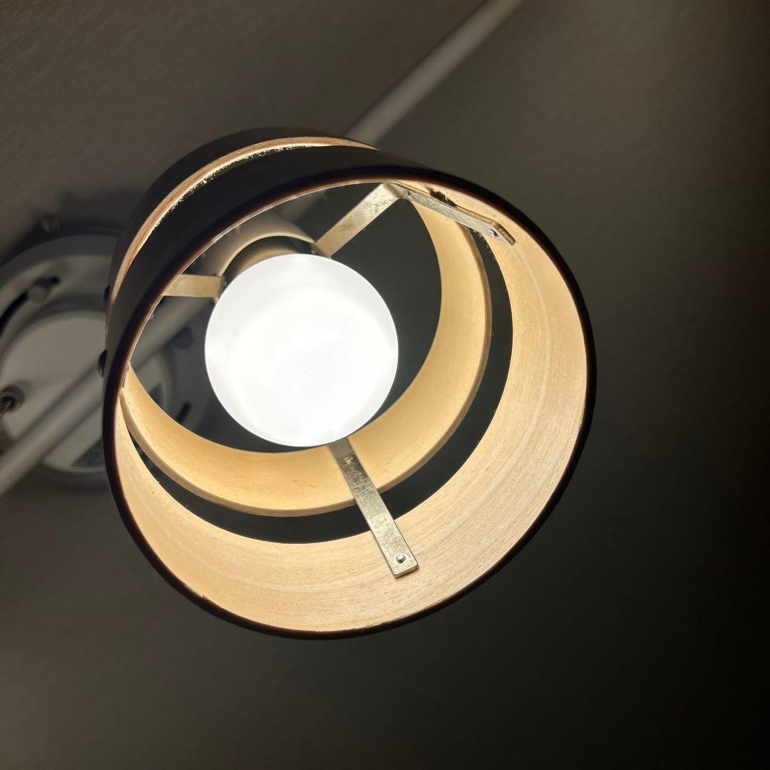 モダンシーリングライト 4灯 ホワイト・ブラウン