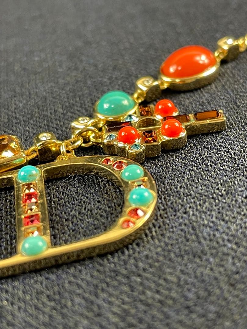 chistian Dior/ヴィンテージ.Dモチーフゴールドブレスレット