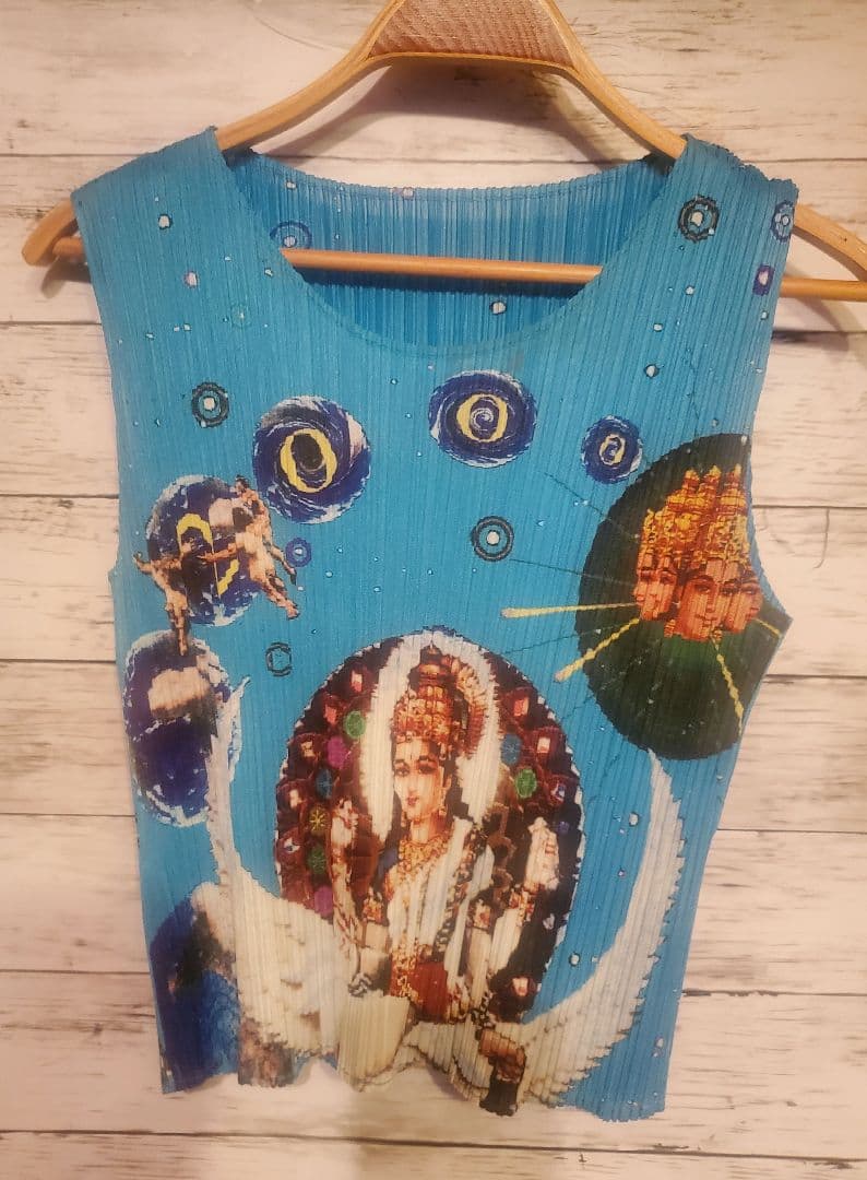 ISSEY MIYAKE プリーツプリーズ トップス 横尾忠則