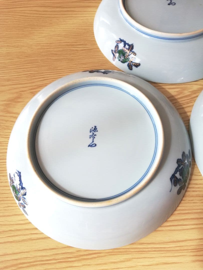 源右衛門　伊万里風　松絵　中皿　5枚セット