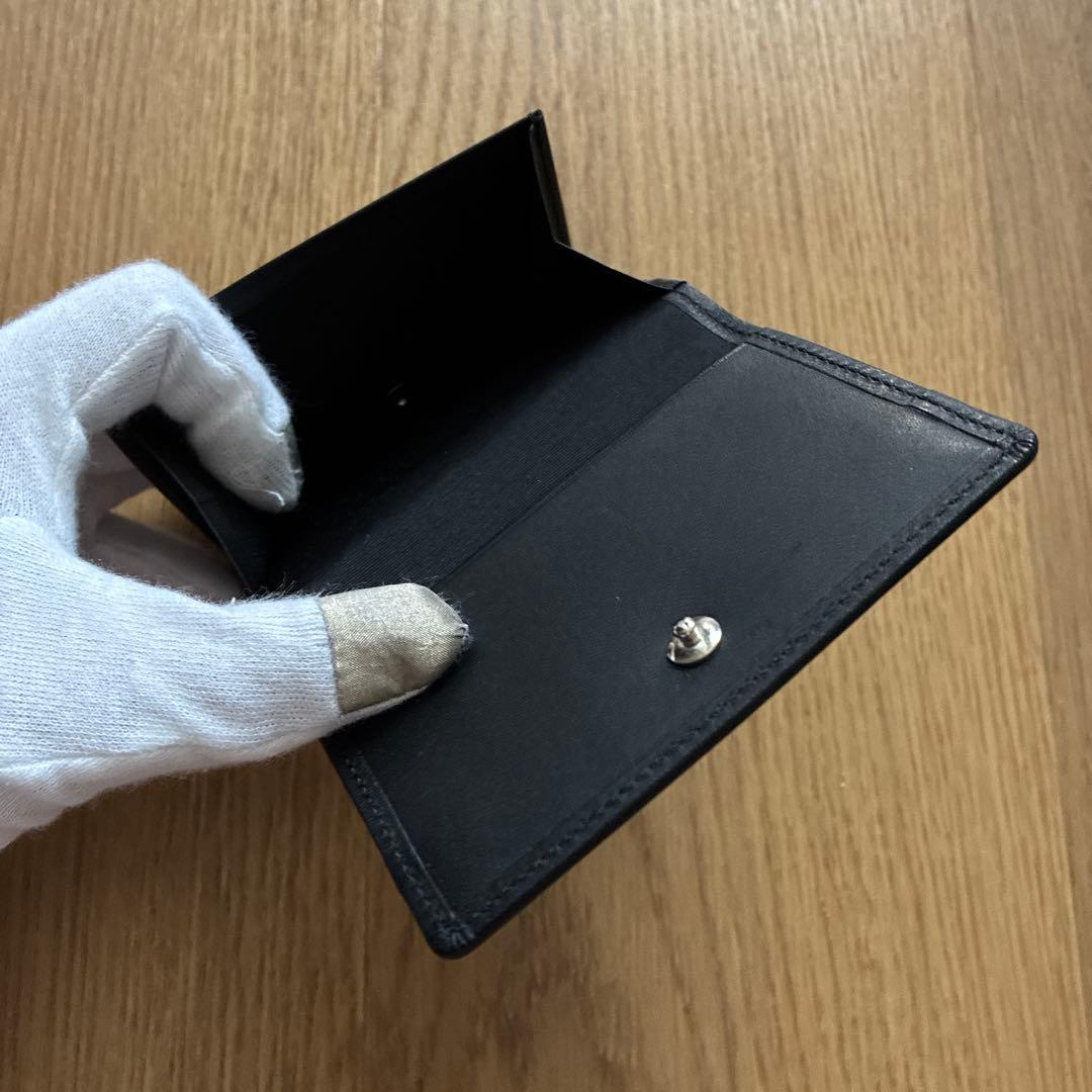 【未使用品】ブラックレーベルクレストブリッジ チェック 三つ折り財布 ブラック