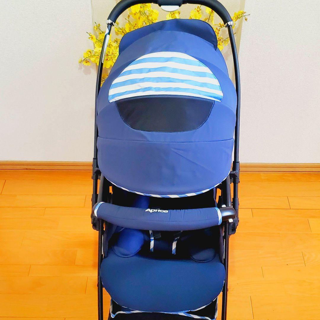 美品　アップリカ　ラクーナエアーAC レザー調ハンドル