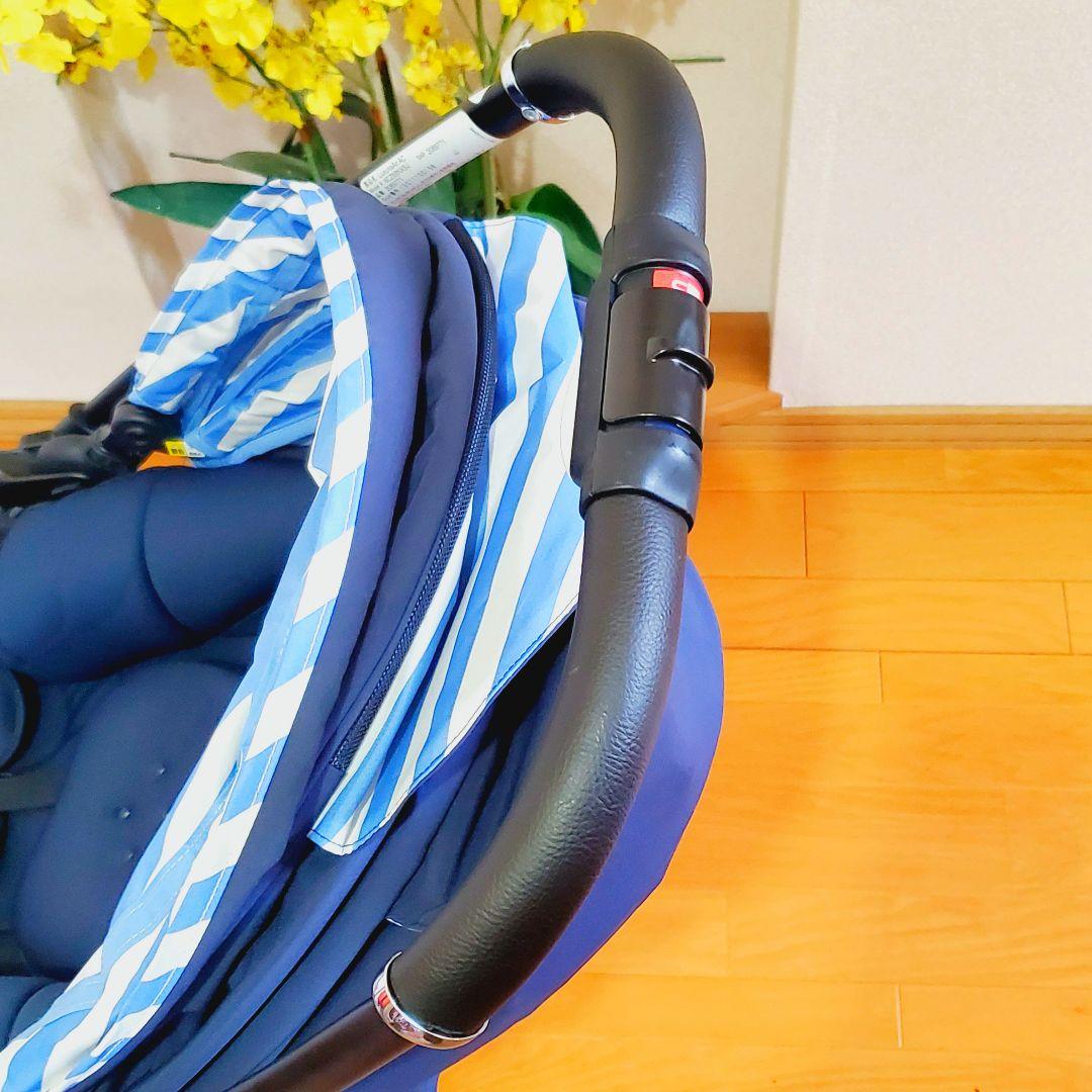 美品　アップリカ　ラクーナエアーAC レザー調ハンドル