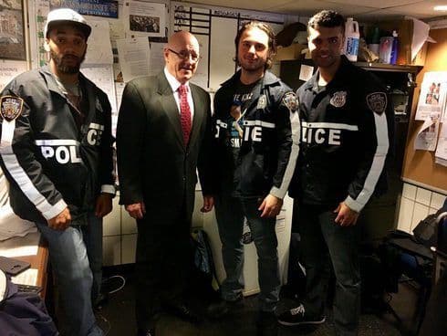 USA NYPD POLICE 実物 ニューヨーク市警 冬用レイドジャケット