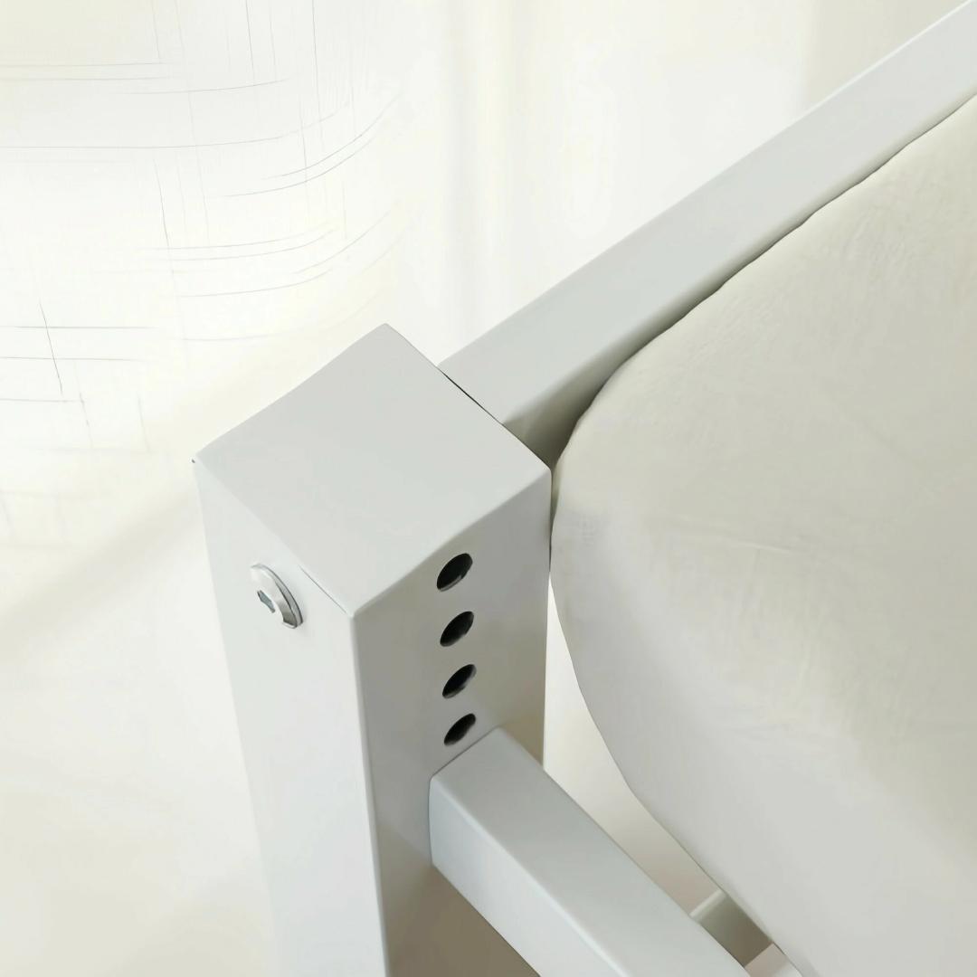 超人気！【高さ90cm】北欧風 シングルベッド 耐震 ベッドBlack