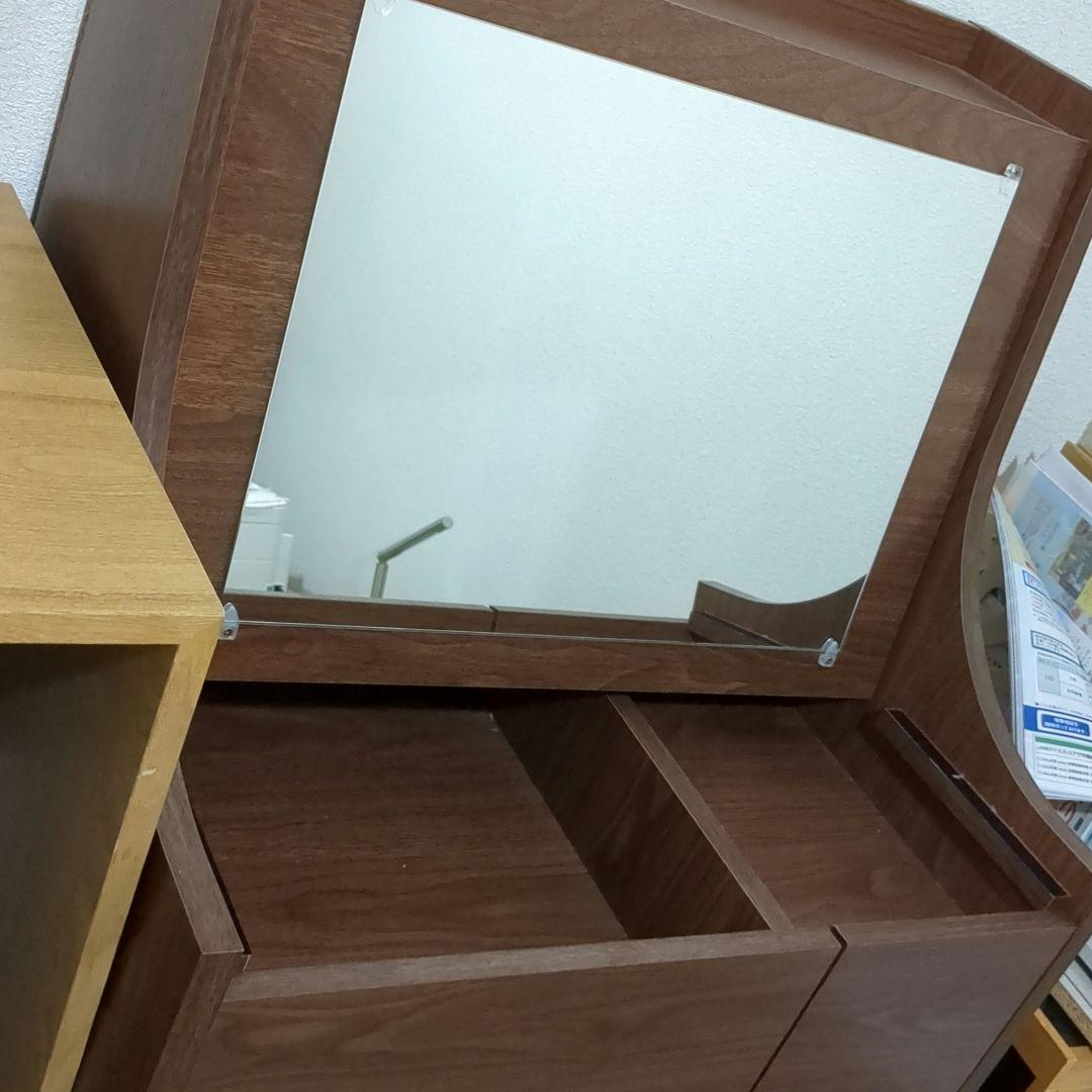 【引取限定】ブラウン ドレッサー・デスク兼用