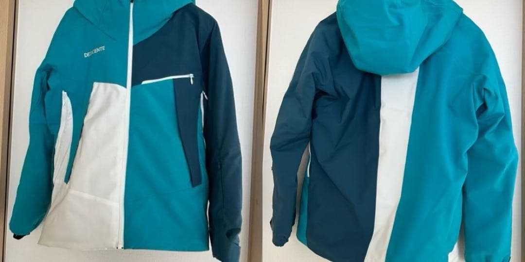 DESCENTE スキーウェア 青　白　Mサイズ