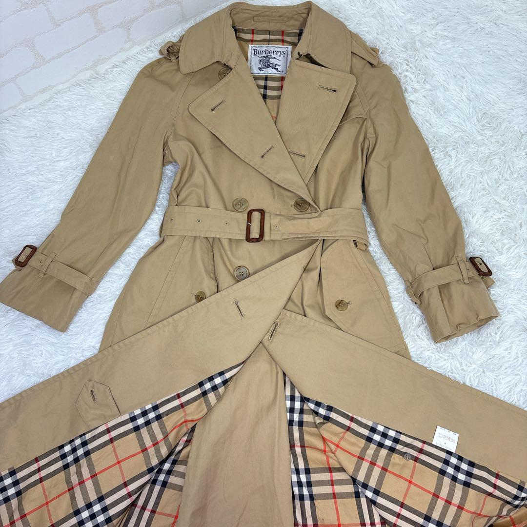 BURBERRY トレンチコート ベルト コットン100％ ベージュ M相当