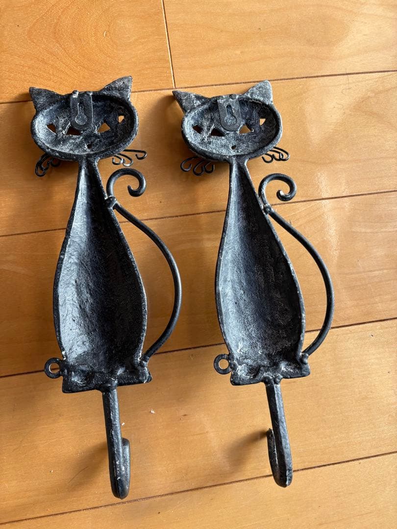 雑貨店仕入れ　猫のドアフック✖️3 ウォールフック✖️5 エイジング加工