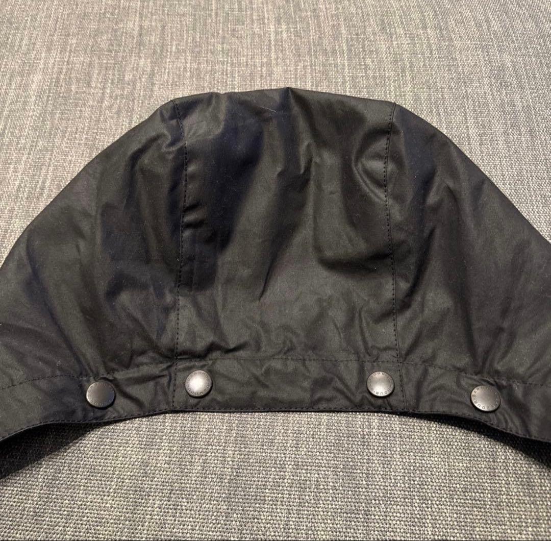 Barbour バブアー 外付け フード ブラック
