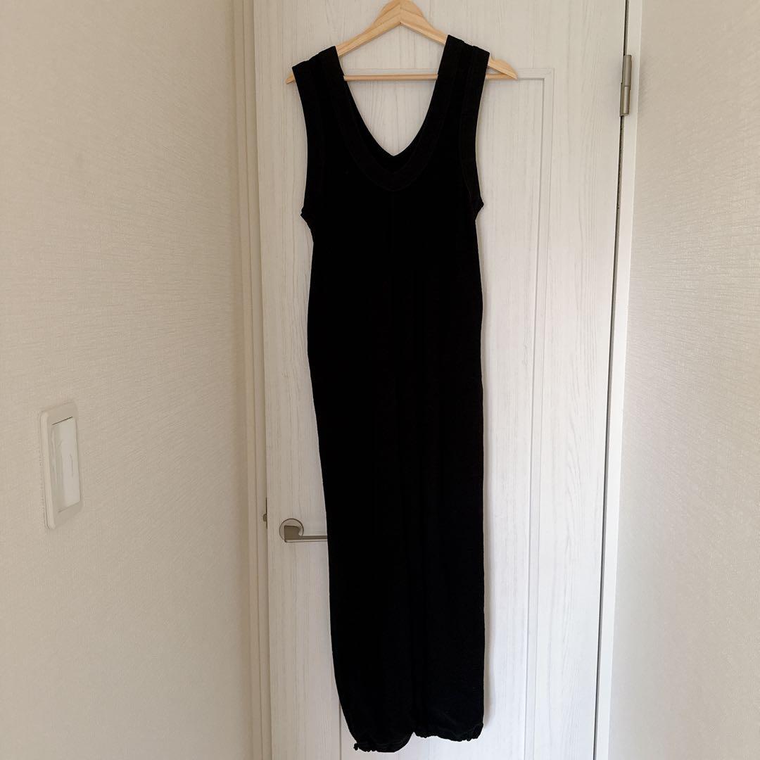 todayful コットンリネンラフコンビネゾン サロペット 黒 完売品 近年