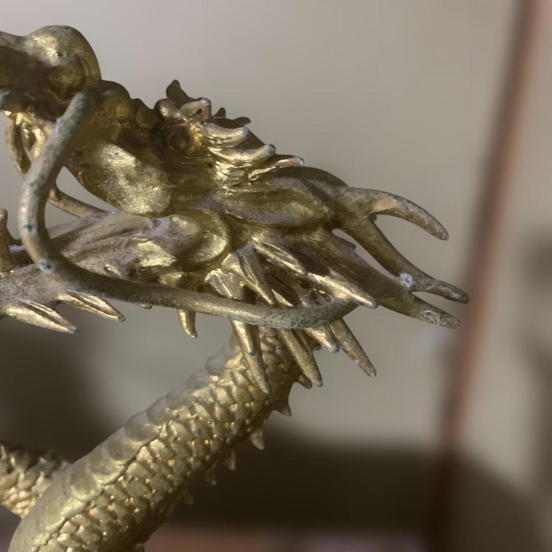 龍 置物 風水　金色　 ルチル球 水杯　 開運 金運 厄祓い 　インテリア