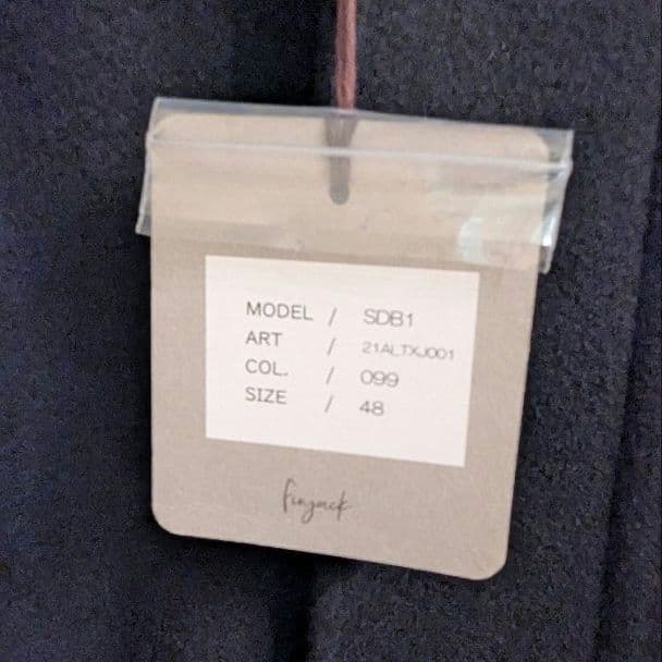 finjack カシミア100% ダブルフェイス ベルテッドコート★未使用★