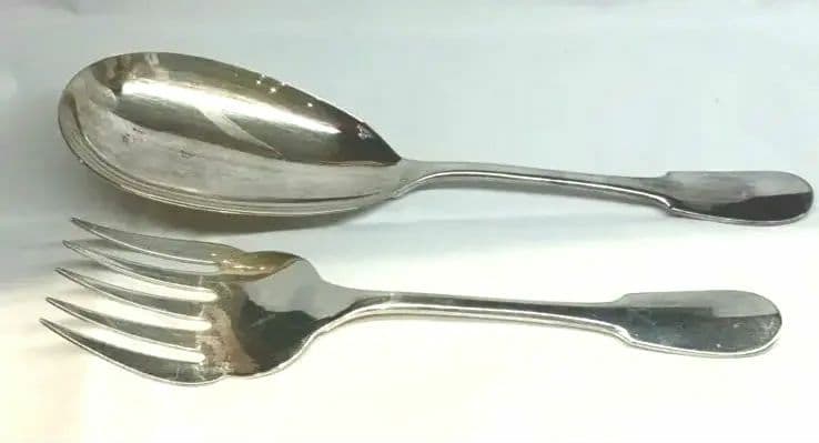 クリストフル　CHRISTOFLE ①　サーバースプーン&フォークセット