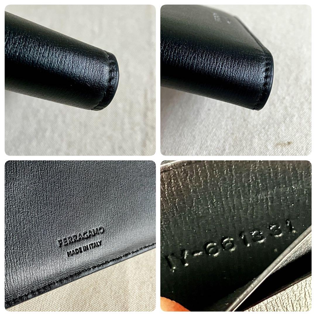 小物 FERRAGAMO Wallet Black Leather NERO