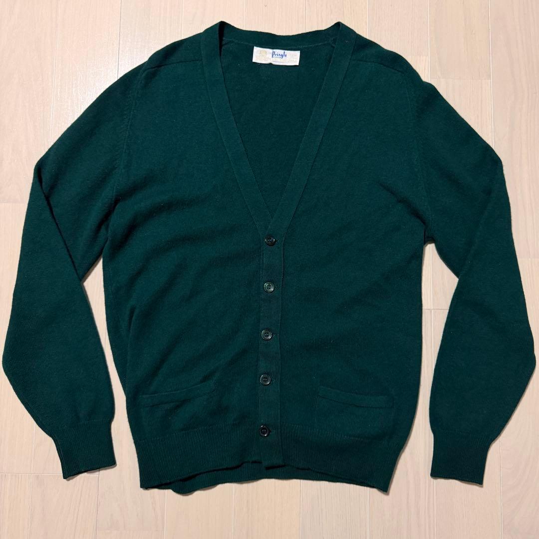 80s Pringle of schotlandカシミヤカーディガン