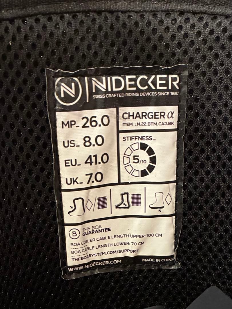 Nidecker Charger α スノーボードブーツ 26.0