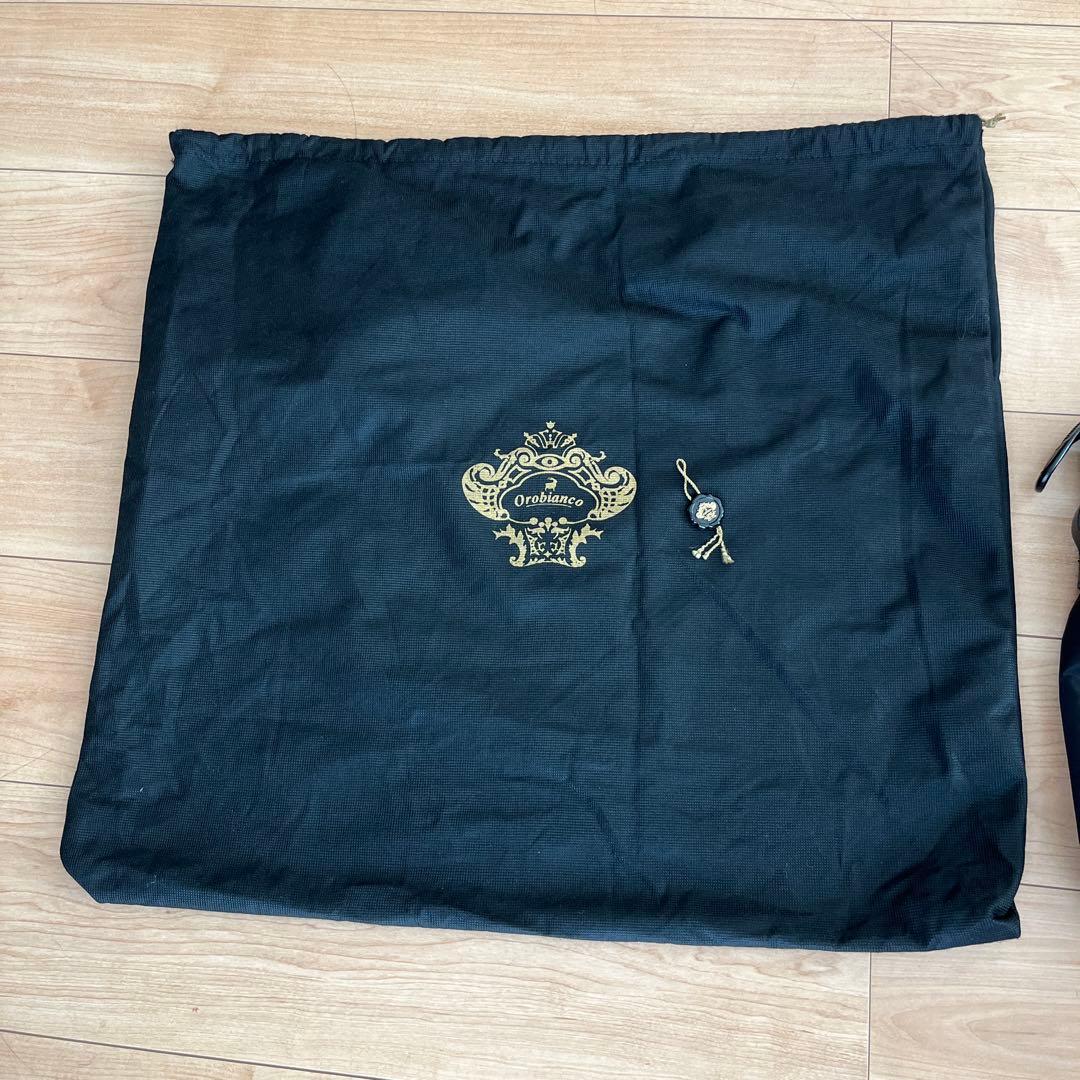 orobianco オロビアンコ ブラックナイロントートバッグ ビジネスバッグ