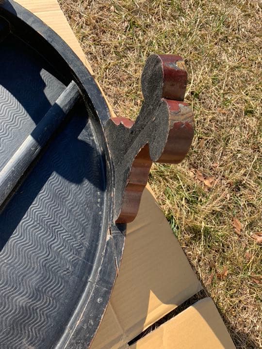 丸テーブル　ちゃぶ台　中国座卓　円卓　彫り　アンティーク　昭和レトロ