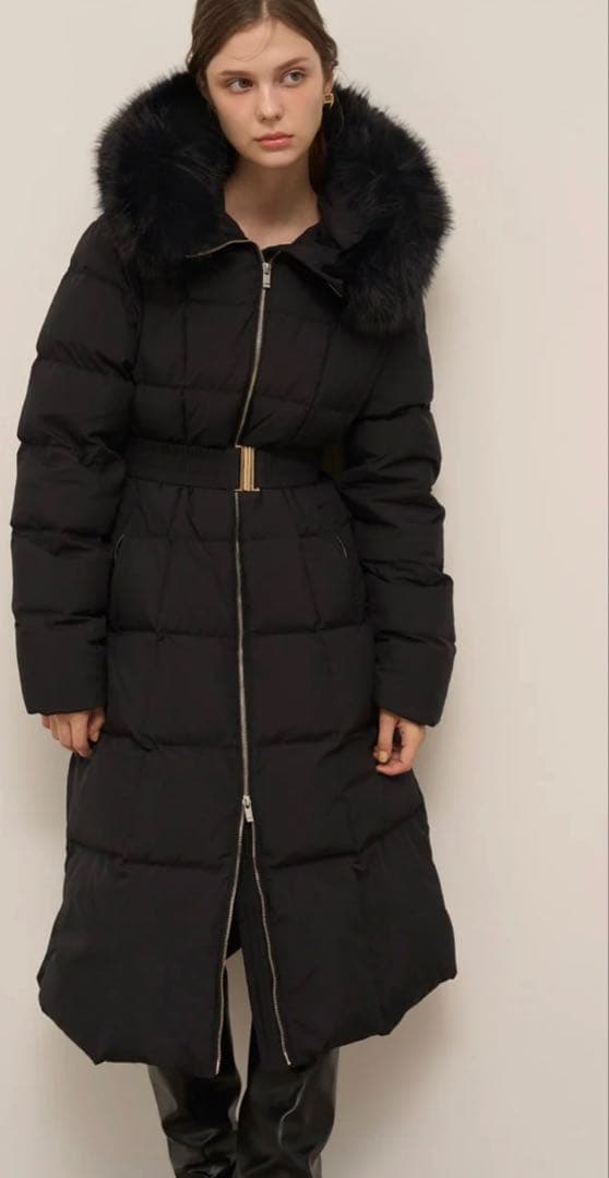 SNIDELスタイルアップフレンチダウンロングコート