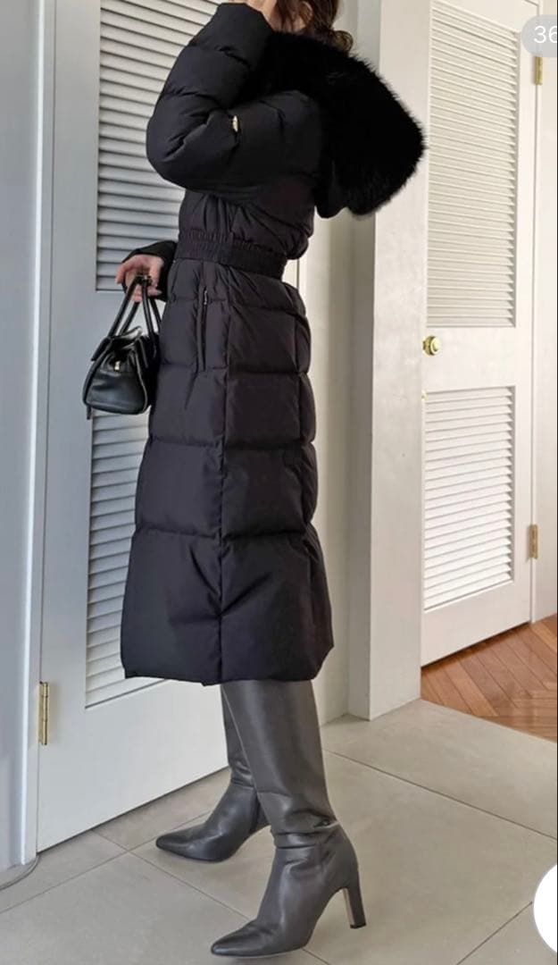 SNIDELスタイルアップフレンチダウンロングコート