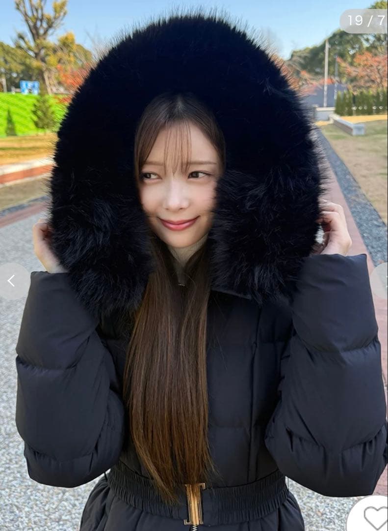 SNIDELスタイルアップフレンチダウンロングコート