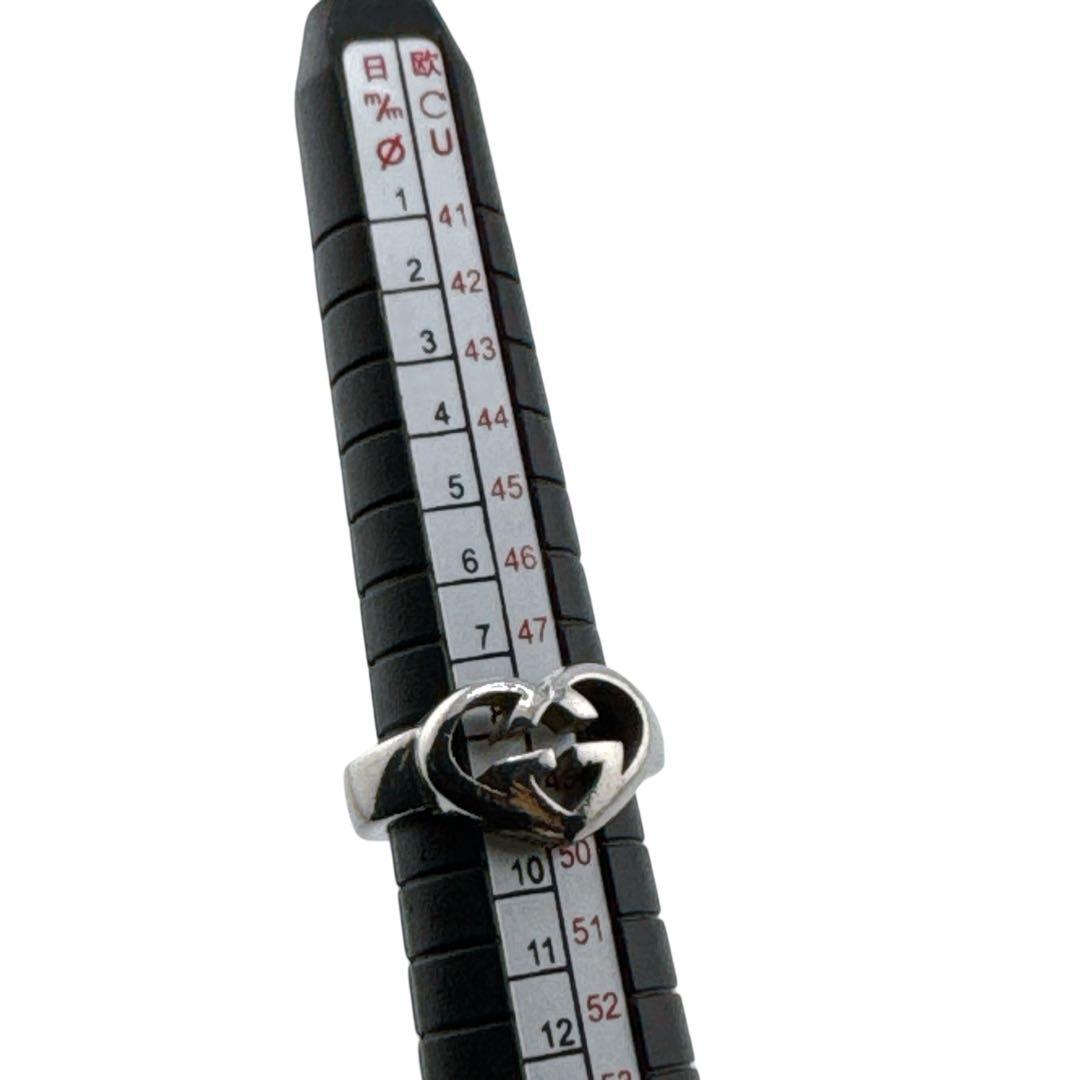 グッチ インターロッキングG ハートブリット リング 指輪 Sv925 シルバー